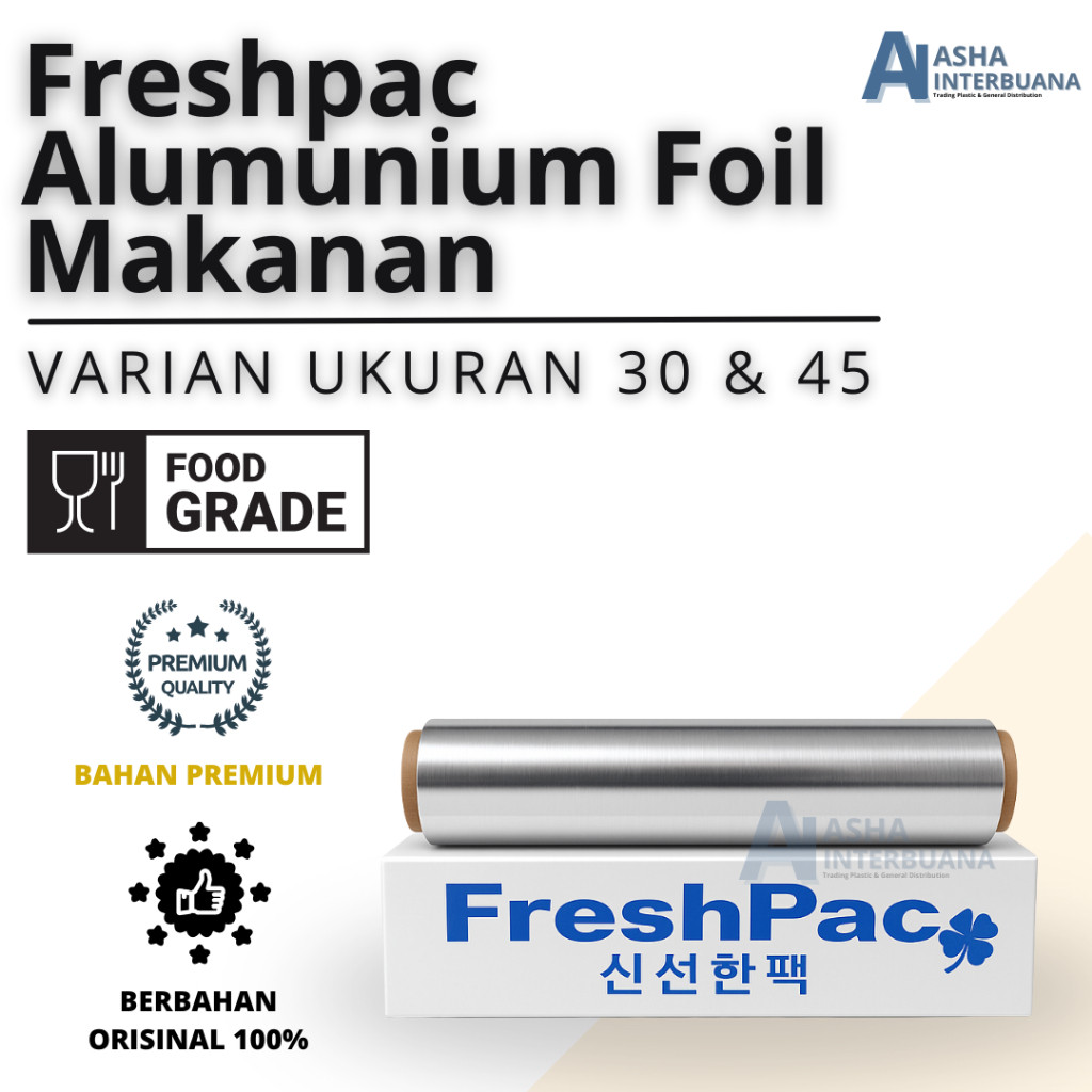 FRESHPAC Aluminium Foil Makanan Aluminium Foil Roll Alumunium Foil Makanan Alumunium Makanan WE