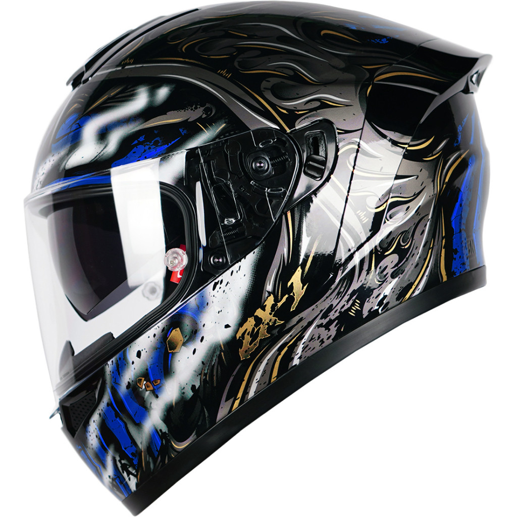 NJS ZX-1 DESTROYER Gloss - Helm Full Face NJS ZX1 ZX Motif ZX Destroyer Helm NJS NJS SNI