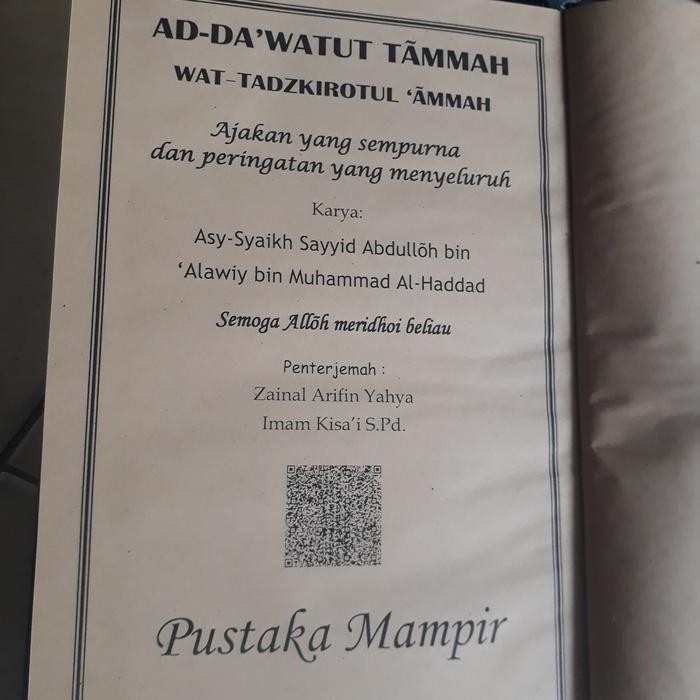 

SALE TERJEMAH KITAB DAWATUT TAMMAH LENGKAP, PUSTAKA MAMPIR READY
