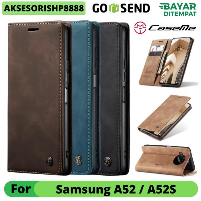 Ready JT Case Samsung A52 A52S Case Dompet Wallet Casing Flip Cover CASEME