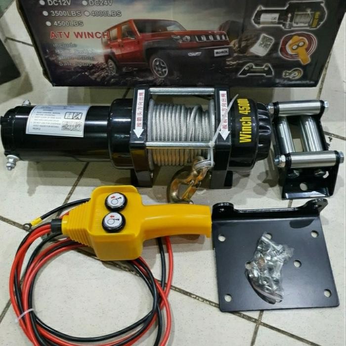 Terlaris Winch 2 Ton Atv Hoist 12Volt 4500Lbs - Winch 2Ton - Winch Derek 2Ton