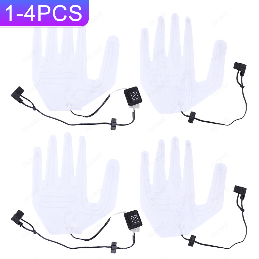 Heating Pad Electric Heating Film Glove Heating Sheet Xmas Gift Usb Heated Gloves Pad Glove Heating