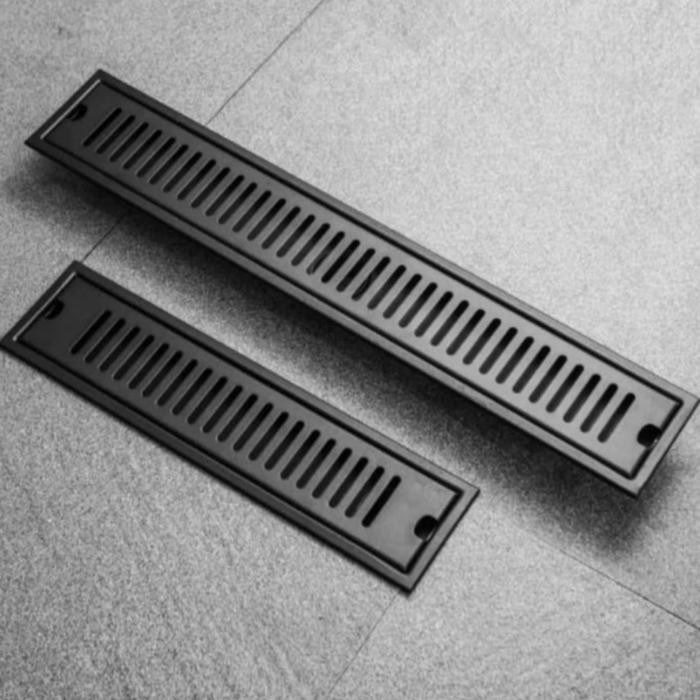 Banyak Dicari Floor Drain Hitam Kotak Stainless/Floor Drain Garis Panjang