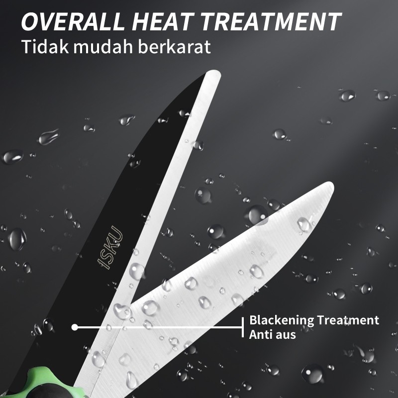 ISKU Gunting Rumput Taman Gunting tanaman gunting pangkas daun rumput dahan ranting gunting ranting