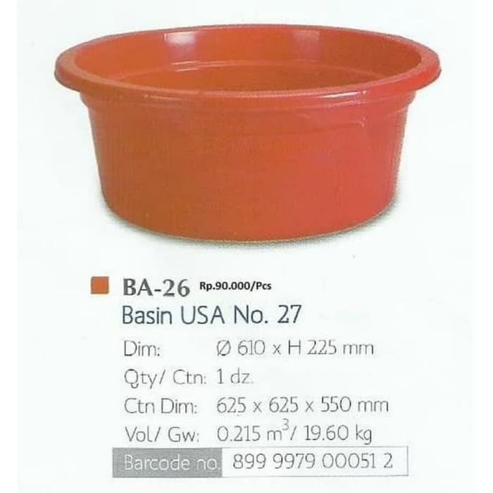 Baskom Lion Star/Bak Besar/Ember Bulat/Baskom Bulat Terlaris