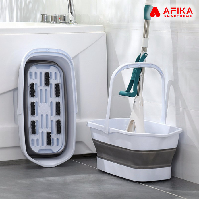 Ember Baskom Lipat Persegi Kotak Pel Lantai Laundry Besar Serbaguna