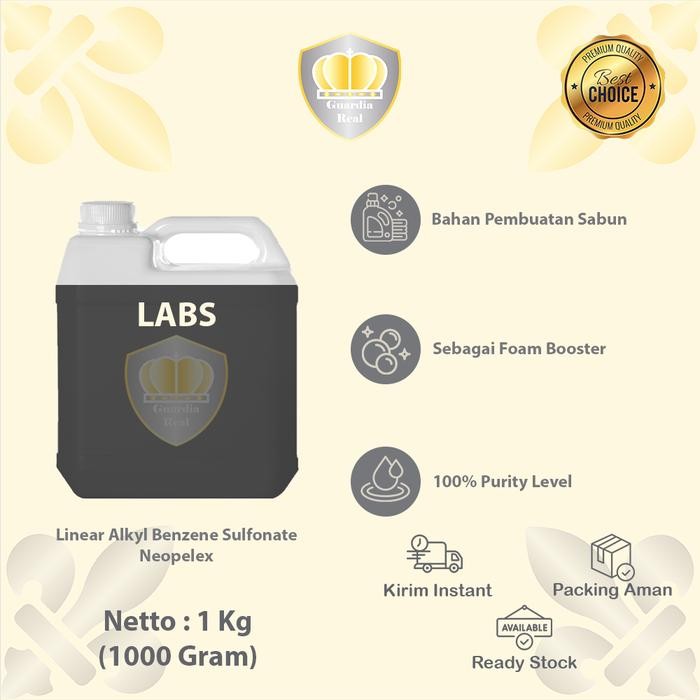 NEW ` LABS 1 KG/ LINEAR ALKYL BENZENE SULFONATE 1 KG/ NEOPELEX 1 KG