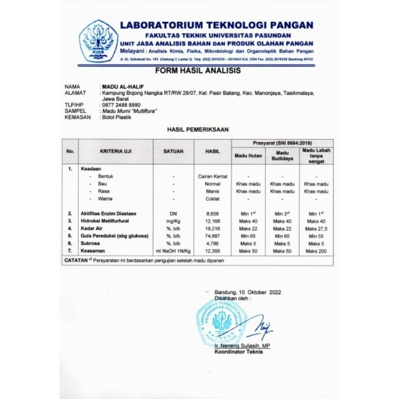 

Konter Makanan Madu Asli 100% Tanpa Campuran/Madu Murni/Madu Al Halif/Madu Multiflora