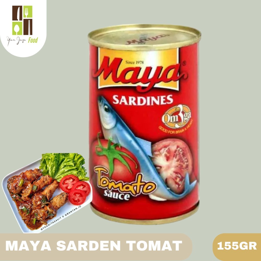

Konter Makanan Maya Sarden / Sardines / Sarden In Tomato Sauce / In Chilli Sauce / Sarden / Uk 155Gr