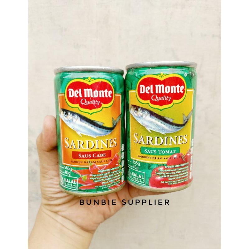 

Konter Makanan Delmonte Sarden / Sardines Tomat Dan Cabe 155Gr