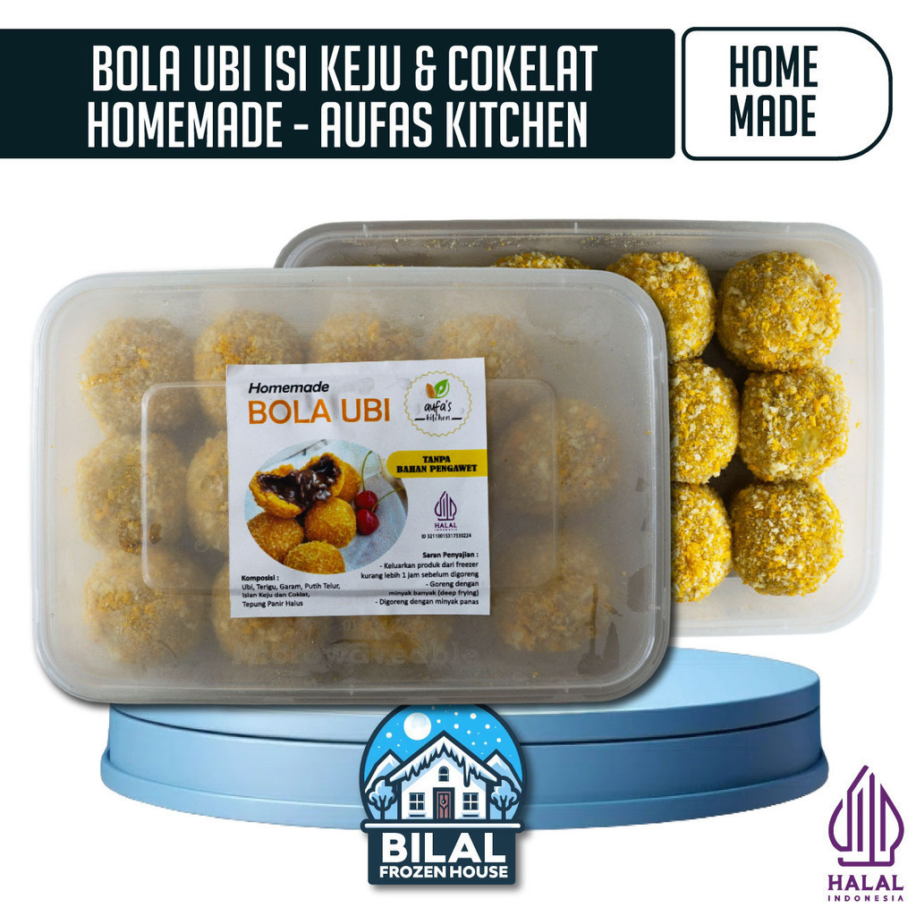 

Konter Makanan Aufa'S Kitchen Bola Ubi Isi 12Pcs - Bola Ubi Home Made - Bola Ubi Keju & Coklat
