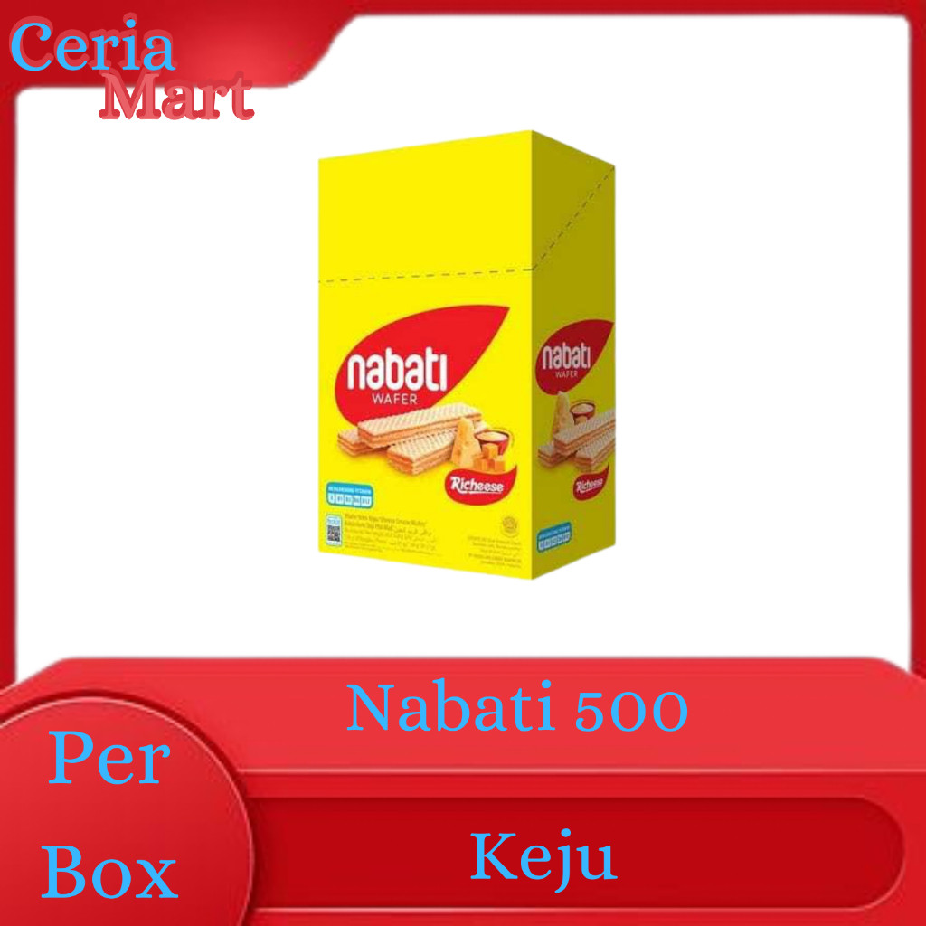 

Sensasi Lezat Nabati Wafer 500 Cokelat & Keju 1 Box Isi 20 Pcs Makanan