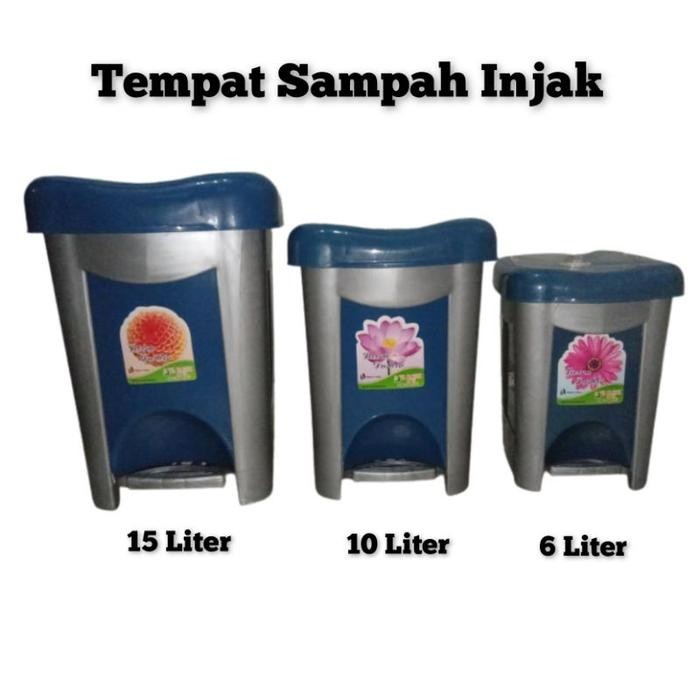 15 Liter Tempat Sampah Injak / Tong Sampah / Keranjang Sampah