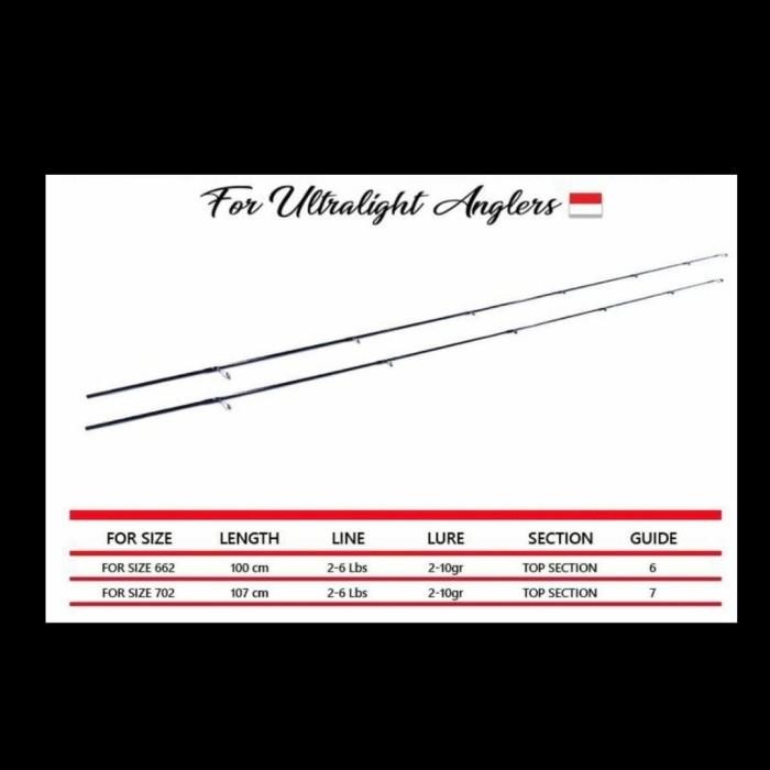 hanya ujung saja untuk joran daido emperor ul 662 702 solid ultralight