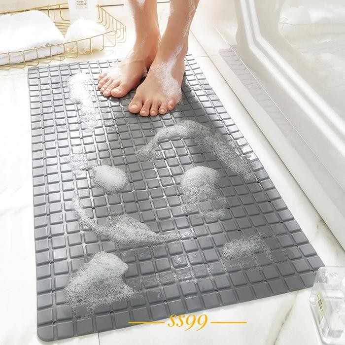 SUDOKU Shower Bathroom Mat Keset Kamar Mandi PVC Anti Slip Suction Cup