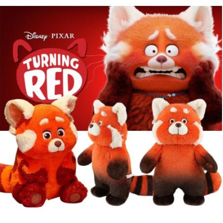 Boneka Turning Red Panda Plush Doll Kawaii Cute Anime Stuffed Gift