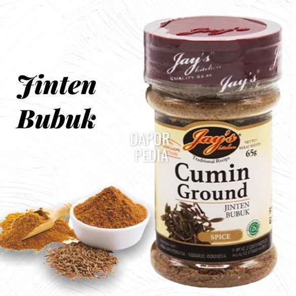 

Cumin Ground Jays Jinten bubuk Jintan halus tabur rempah dapur New