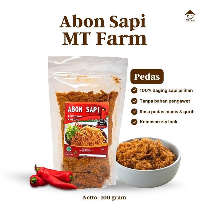 

Abon Sapi Asli Murni Pedas/ Abon Pedas Tanpa MSG dan Tanpa Pengawet New