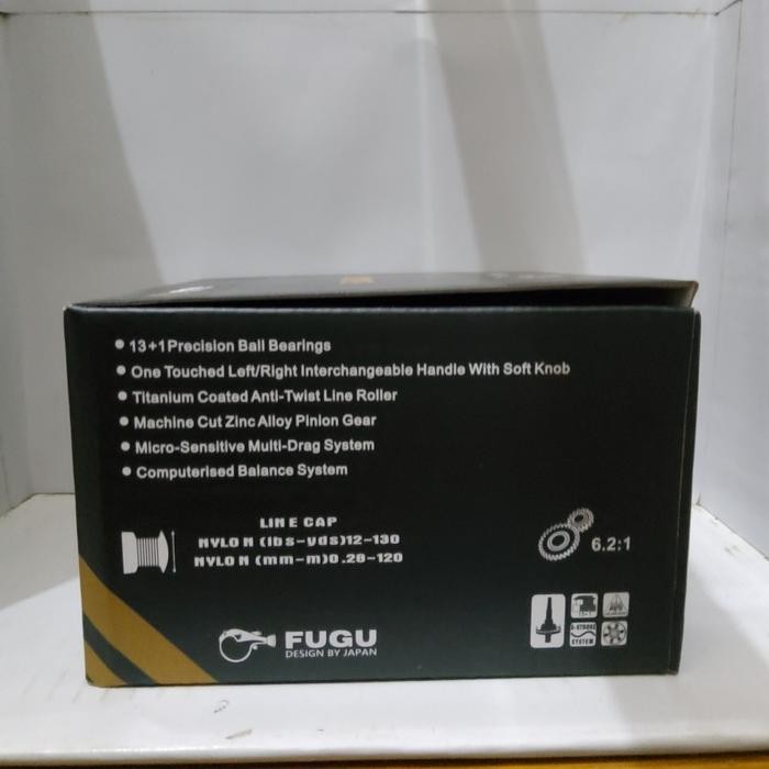 Termurah Gulungan rell rel reel Fugu Eiji 4 & 6 Alat Pancing Laut sungai Berkualitas