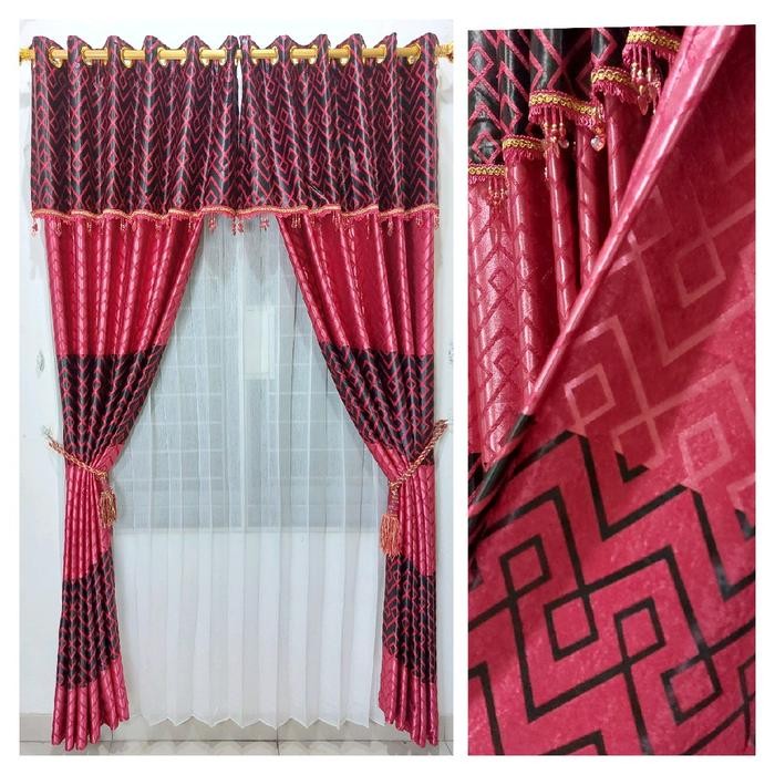 Gorden Blackout Motif Zigzag Poni jendela