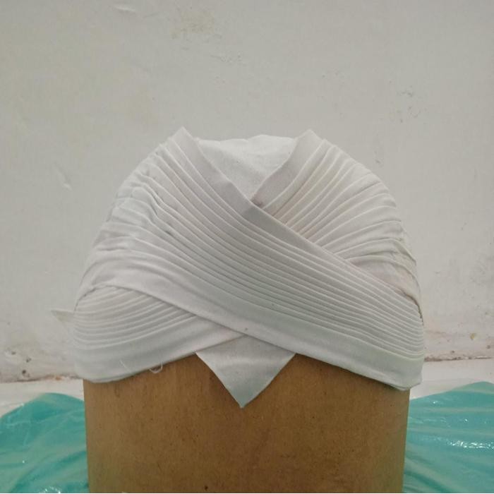 ORIGINAL Blangkon alus Jogja putih polos mondol baju aJogja blangkon jawa READY STOCK