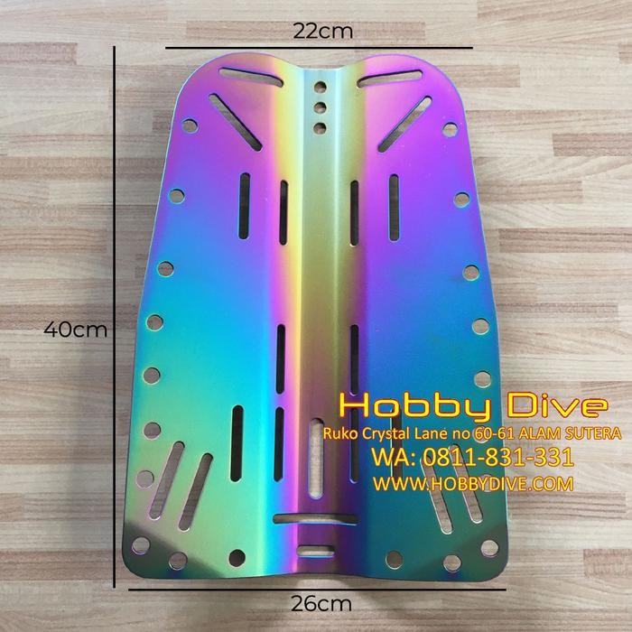 Backplate BCD Donut - Titanium - Rainbow Scuba Diving HD-580