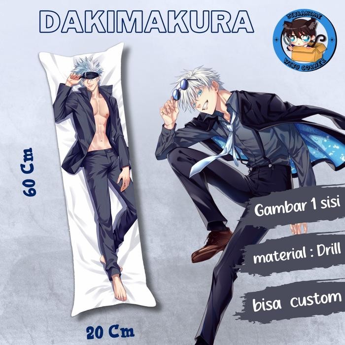 dakimakura / guling ukuran 20x60 cm ANIME GOJO JUJUTSU KAISEN