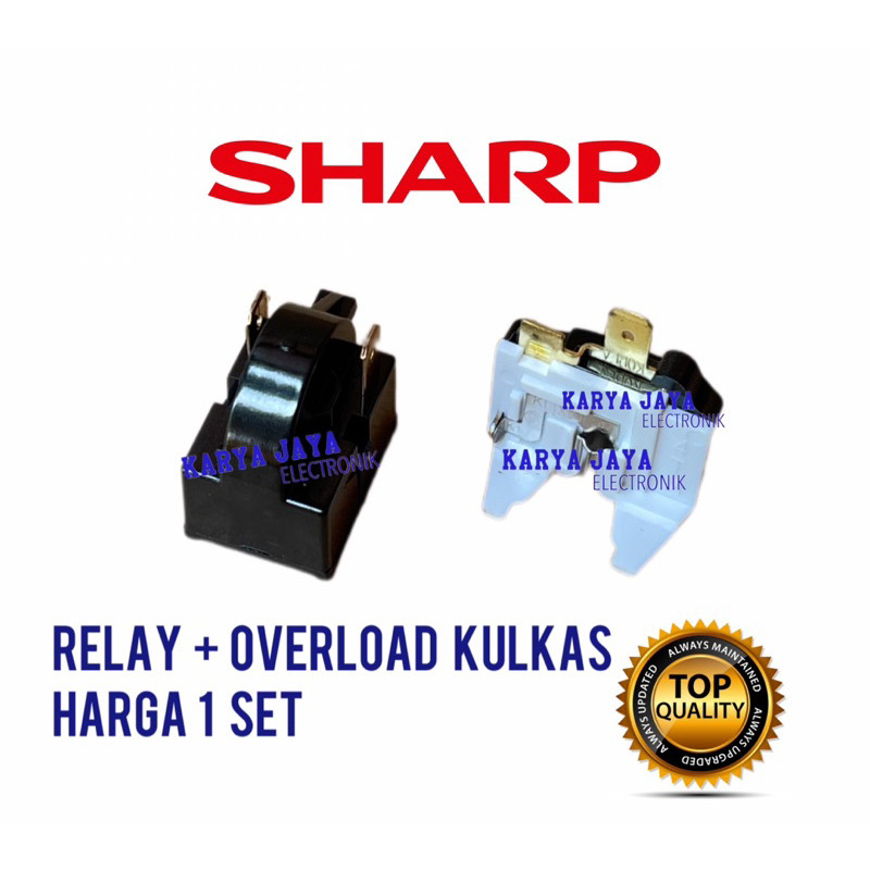 Relay Ptc Overload Kulkas Sharp 2 pintu