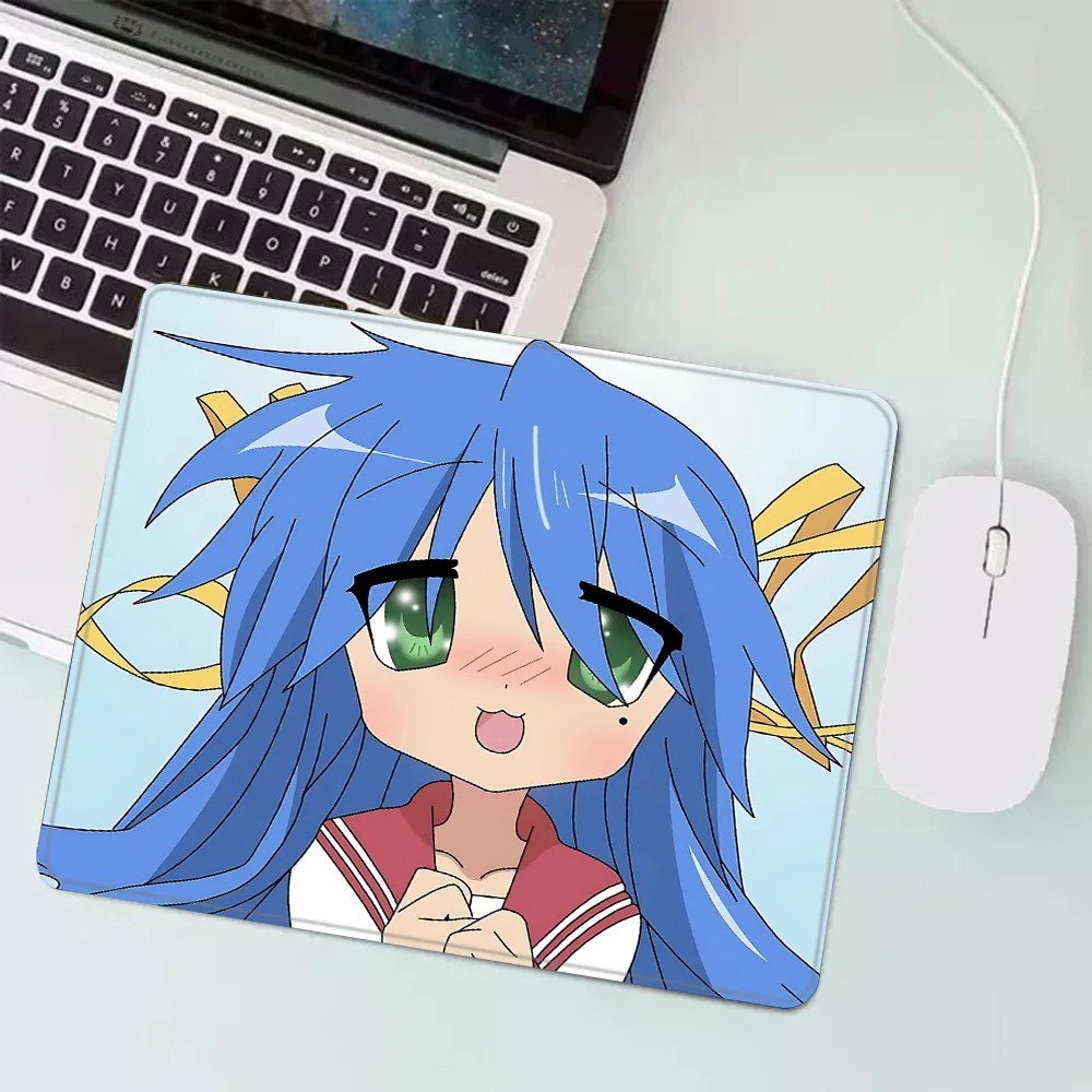 Lucky Star Konata Izumi Small Gaming Mouse Pad Xs Anti-Slip Rubber Mousepad Desktop Decoration