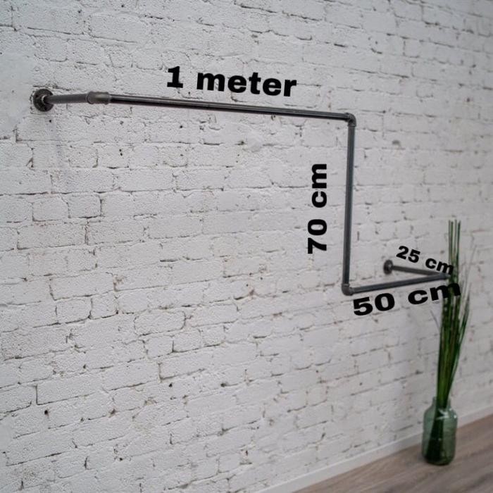 Gantungan Baju/pipa besi/rak gantungan pipa besi/pipa besi industrial