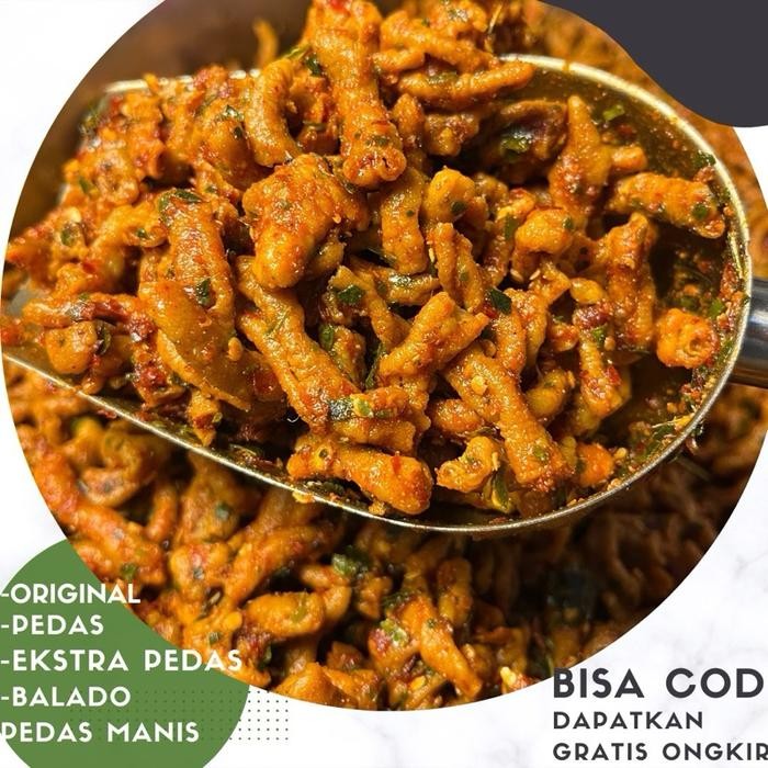 

Usus Crispy Premium / kripik Usus 1Kg Penyoeka Lada bumbu melimpah Pedas Snack Kripik Cemilan Food