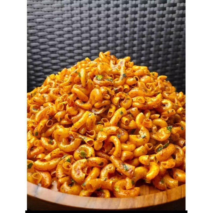 

Makaroni Cikruh Pedas Daun Jeruk Snacks Food Keripik 1kg - Varian Rasa Tersedia - Cemilan Jajanan