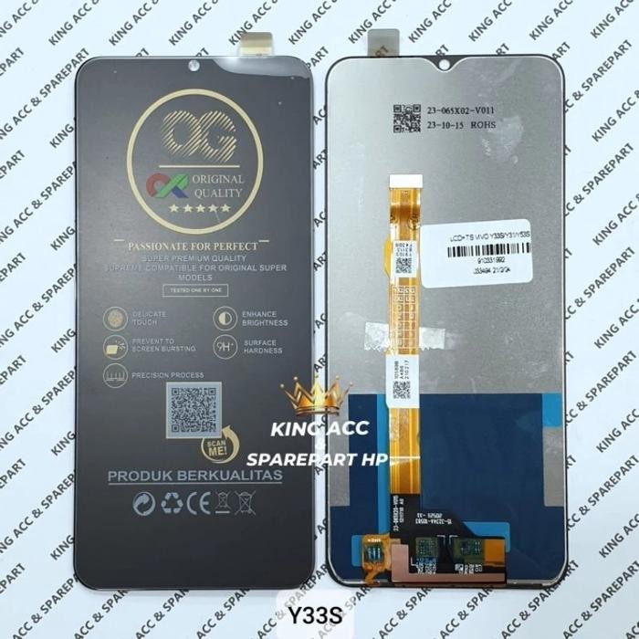 Ori Og Super Lcd Touchscreen Vivo Y33S / T2X / Y51 2020 / Y51A / Y53S