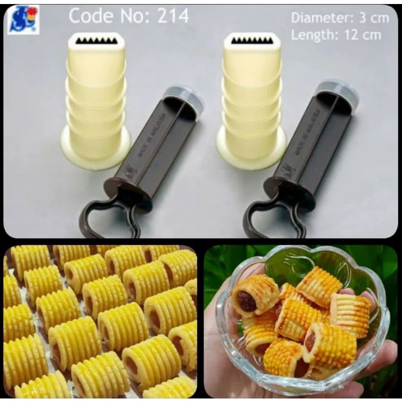 Cetakan Kue Nastar Gulung Tart Roll 214 / Cetakan Nastar Gulung Press Malaysia / Biscuit Pump No.
