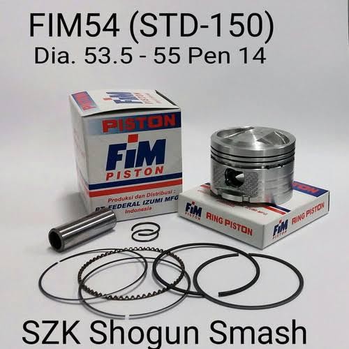 Piston FIM Suzuki Shogun 110 Smash Shogun 125 Pin14 FIM54