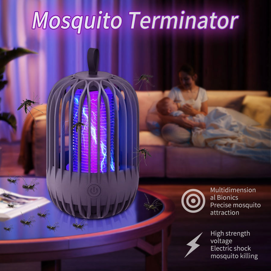 Uv Electric Shock Mosquito Killer Lamp Usb Rechargeable Insect Trap Mosquito Killer Fly Insect