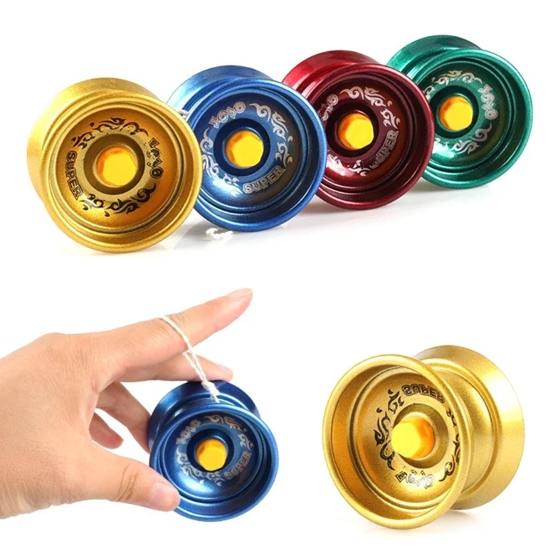 1Pc Professional Alumunum Alloy Yoyo String Trick Yo-Yo Ball Classic Toys Y-Axis Rotating Yoyo For