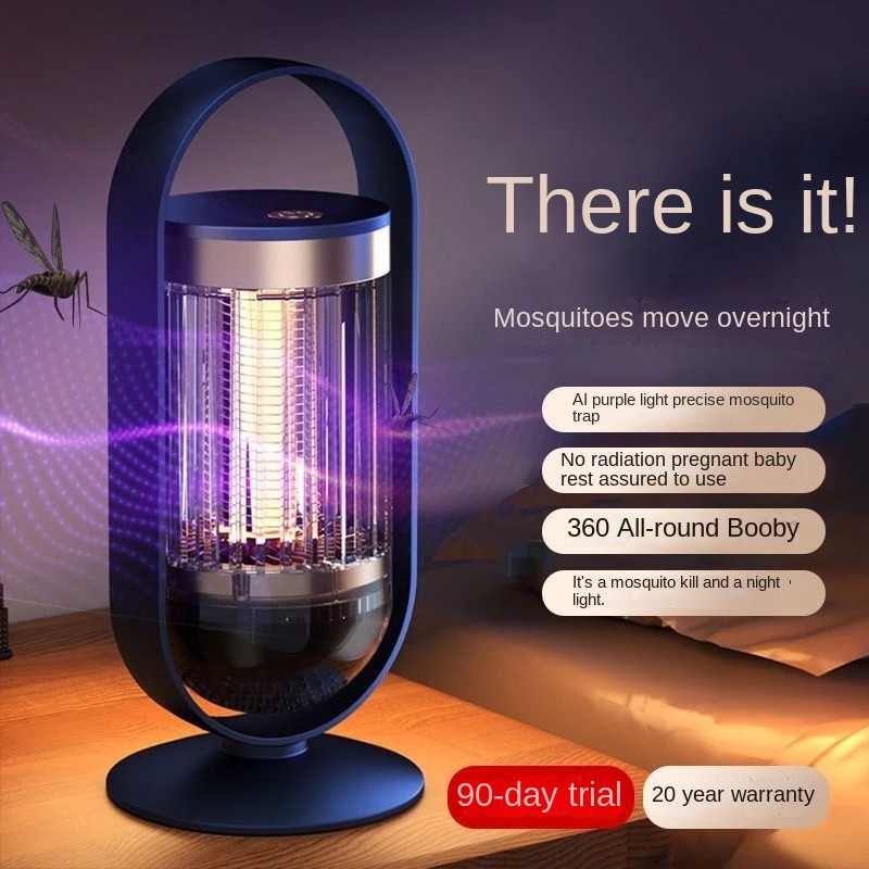 Rechargeable Usb Led Inhalation Strong Suction Mosquito Repellent Lamp Mosquito Control Lamp
