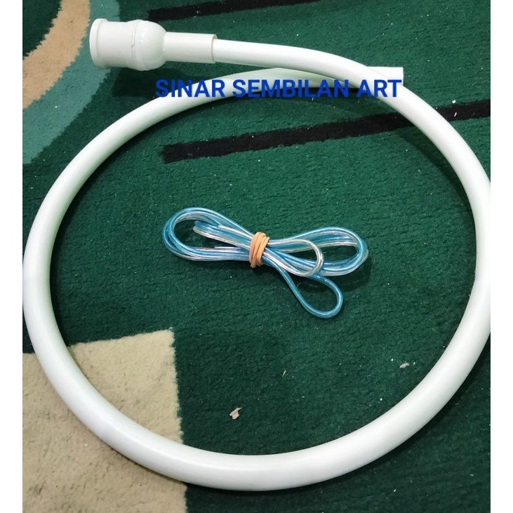Eleganterra Pipa Elastis Plus Fiting Dan Kabel Untuk Tangkai Bunga Dekorasi