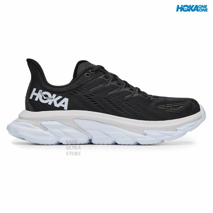 Sepatu Lari Running Hoka One One Clifton Edge Men Pria Original - BW