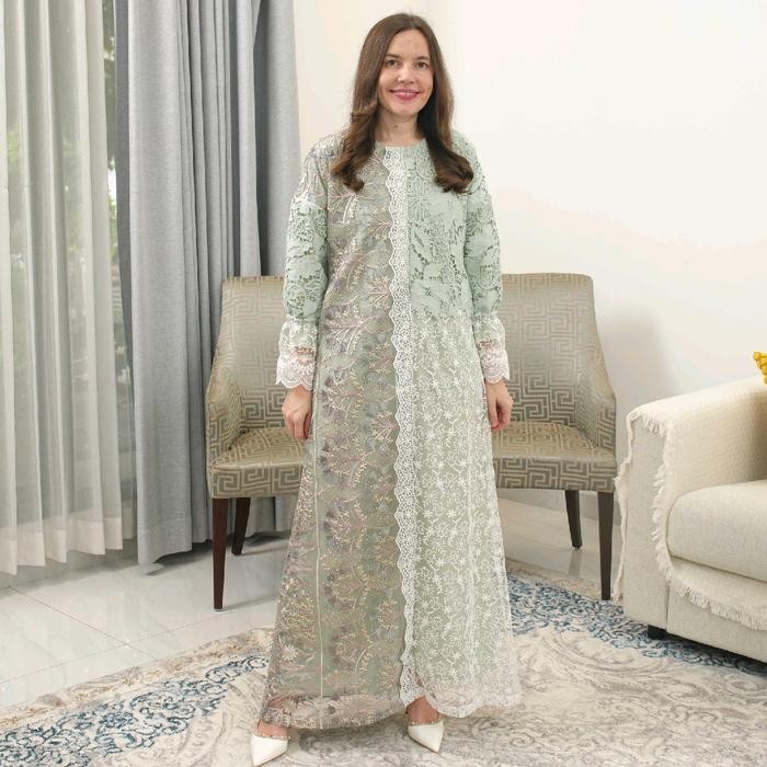 BEST SELLER Set Family Series Olivia/Set Couple Batik Series Olivia Hijau