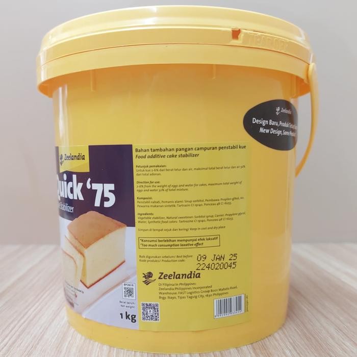 

JTTOP" ZEELANDIA QUICK 75 EMULSIFIER 1 KG- SP PENGEMBANG KUE PENSTABIL