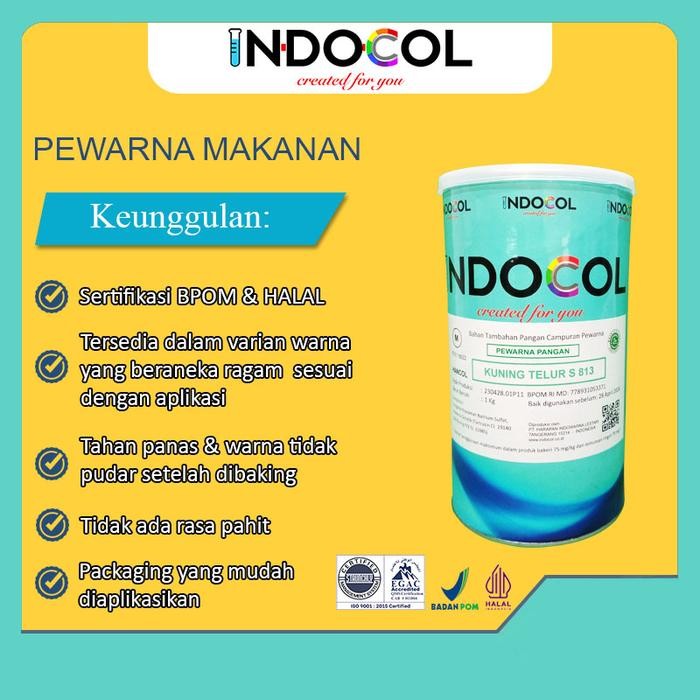 

JTTOP" PEWARNA MAKANAN INDOCOL KUNING TELUR 815 (EGG YELLOW)