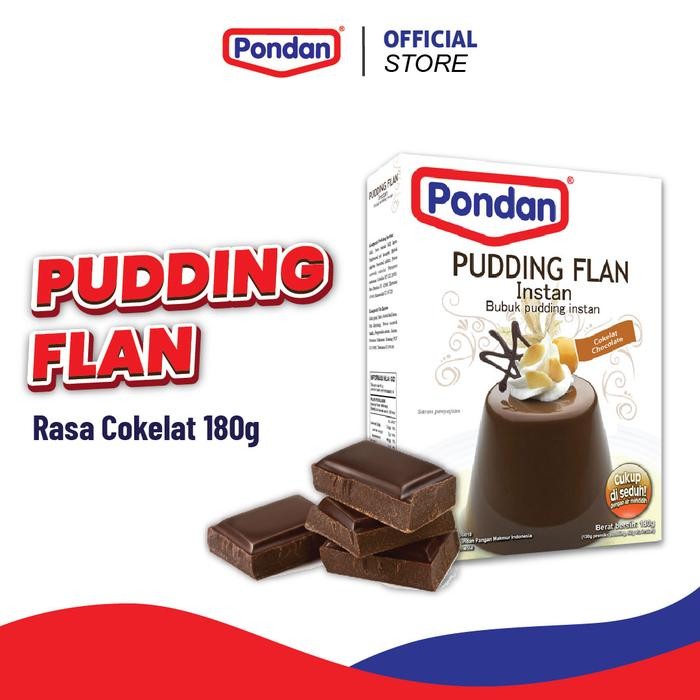 

JTTOP" PONDAN PAKET PUDDING FLAN 180G (COKELAT, STROBERI, MANGGA)