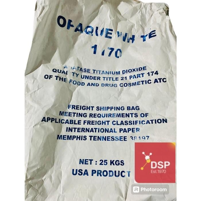 

JTTOP" OPAQUE WHITE 1170 / TITANIUM DIOXIDE PEMUTIH MAKANAN 1 KG