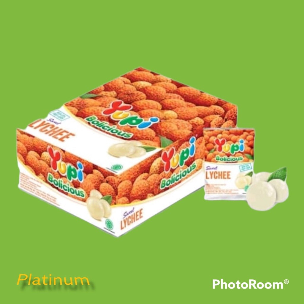 

Mamam_Asoy Yupi Bolicious Strawberry Lychee Blackberry Jeruk G / 24 Pcs @ 5G