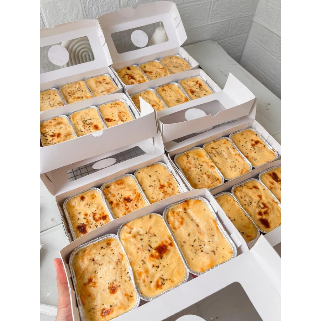 

Mamam_Asoy Makaroni / Spagetti Brulee / Pasta Panggang / Spaghetti Panggang ( 1 Dapat 3Pcs )