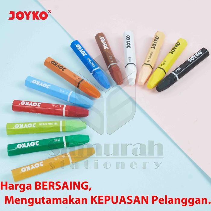 

Crayon Joyko Op-36S / Krayon Minyak Isi 36 Warna / Oil Pastel Op 36S For Drawing Water Resistant -