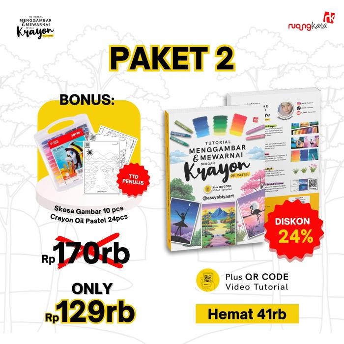 

Buku Tutorial Menggambar & Mewarnai Dengan Krayon Oil Pastel