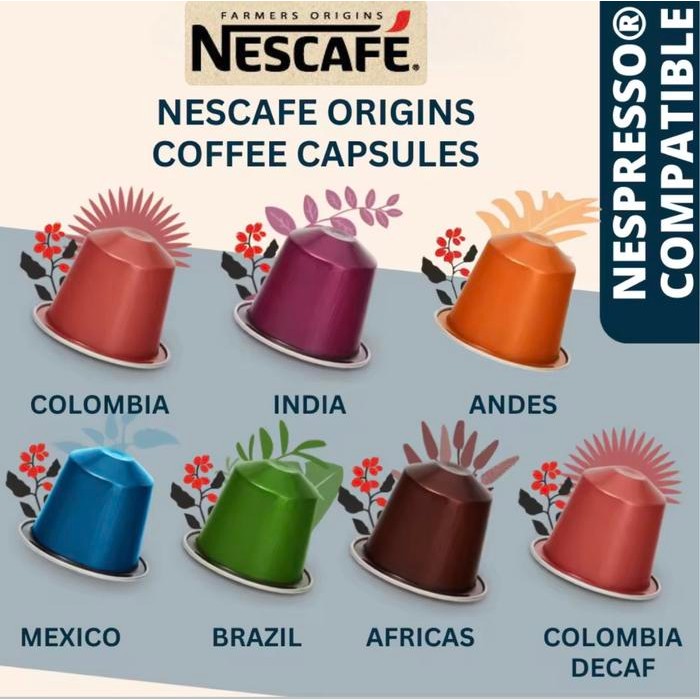 

Nespresso NESCAFE FARMERS ORIGINS Coffee Capsule Kapsul Kopi Original